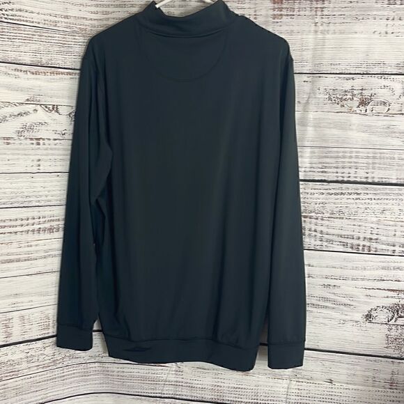 Fanatics Pullover Mens Size Medium 1/4 zip long sleeve Black Logo Sweatshirt - Picture 5 of 10